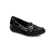 NIB - PESARO Women's 'WILMA' Black  SLIP ON LOAFER - 7.5 M