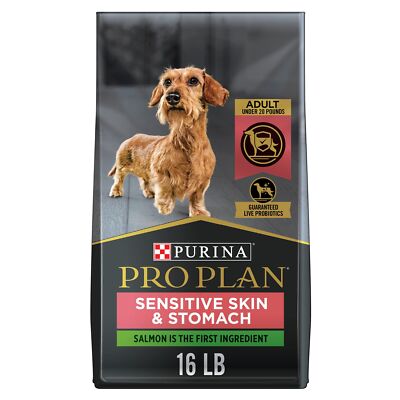 Purina Pro Plan Sensitive Skin and Stomach Adult Dog Food Small Breed Salmon ...