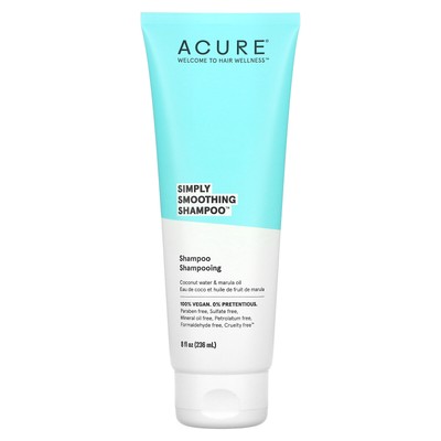 Simply Smoothing Shampoo , Frizzy, Curly Hair Types, Coconut Water & Marula Oil,