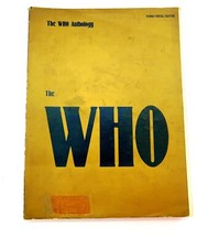 THE WHO Anthology Sheet Music Songbook Book from 1981 for Piano, Vocal  Guitar