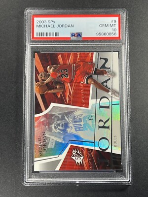 MICHAEL JORDAN 2003 UPPER DECK SPX #9 HOLOFOIL CARD PSA 10