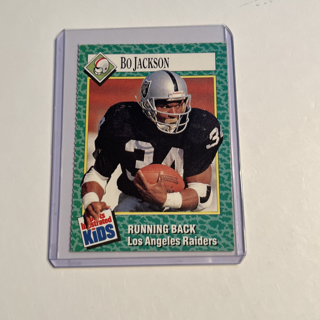 Bo Jackson ROOKIE Rare 1990 SI for kids card Football Oakland Raiders NM+ |  eBay