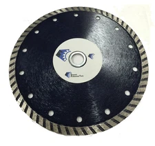 8" Diamond Turbo Saw Blade Cut Tile Ceramic Concrete Bricks Blocks Stone Marble