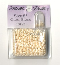 Mill Hill Glass Beads - Color 18123 Cream Color 8/0 Glass Bead - 6 Grams