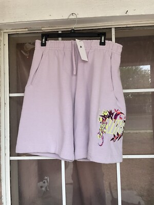 NWT Nike Men's Sportswear Club Fleece Shorts Electro Light Pink