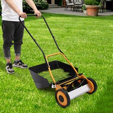 16 2-IN-1 Hand Push Lawn Mower Self Propelled...