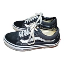 FREE SHIPPING Vans Old Skool Sneakers Shoes Black White Men SIZE 4.5Women Size 6
