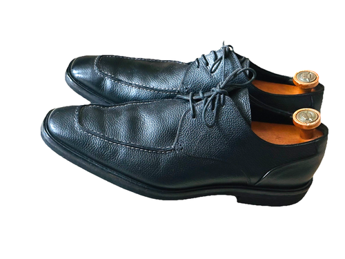 BALLY PASOLI BLACK OXFORDS LEATHER DRESS SHOES MEN SIZE 44 / US 11 D LACE UP - Picture 13 of 14