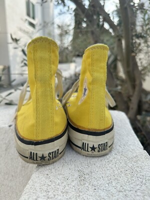 Vintage 1990s Converse Chuck Taylor All Star High Top Yellow USA