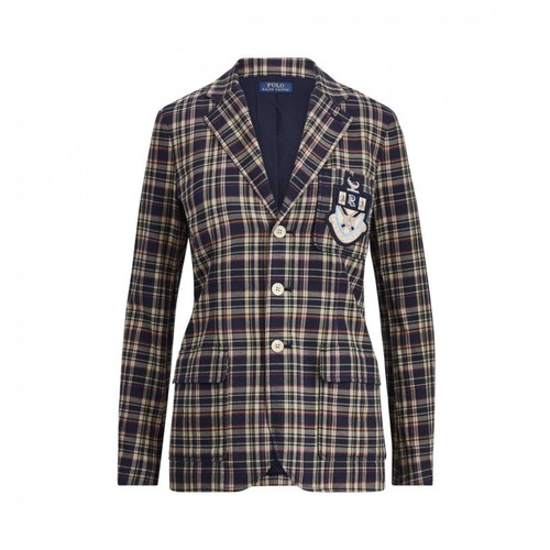 Mujer Polo Ralph Lauren Algodón Madras Crest Chaqueta Americana Nuevo | eBay
