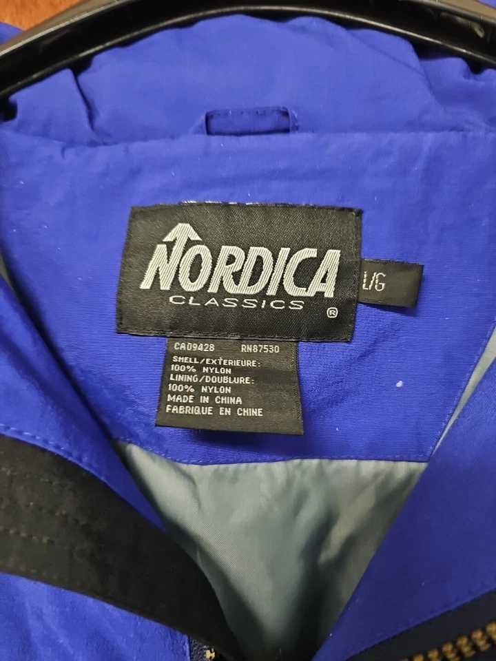 Casaco vintage década de 1990 NORDICA CLASSICS Snowboard/Ski Jacket - Muito bom estado com capuz - Imagem 2 de 4