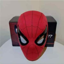 Spider-Man Mask Moving Eyes Cosplay Props Remote Control Ring