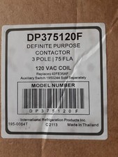 IRP DP375120F DEFENITE PURPOSE CONTACTOR 3POLE,120V,75AMPS BRAND NEW FREE SHIP 