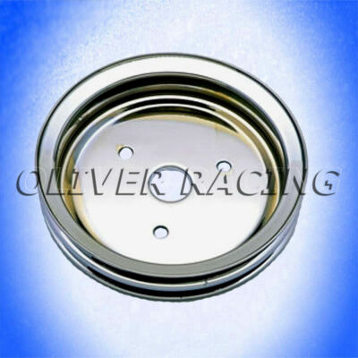 RIEMENSCHEIBE KURBELWELLENRIEMENSCHEIBE Chrom Chevrolet Small Block SB Chevy GM