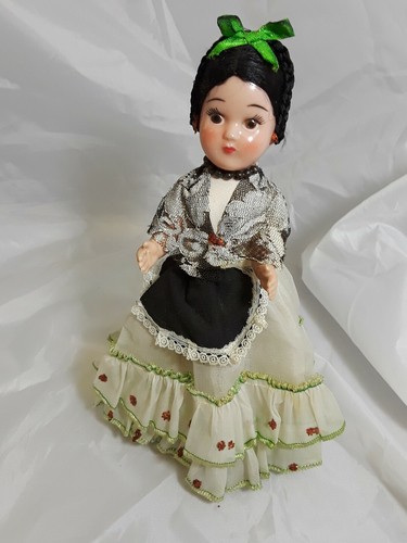 Celluloid/Hard Plastic Ethnic Doll 9" Tall