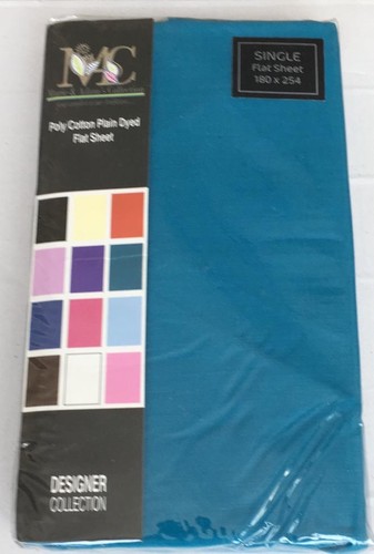 MARIE ADAM Poly Cotton Plain Dyed Flat Sheet - Picture 8 of 9