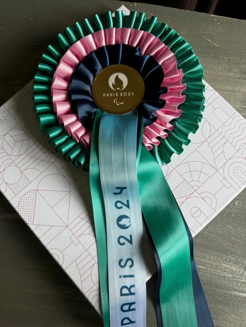 Paralympic Games Paris 2024 Winner Gold Medal Great Badge Equestrian Games