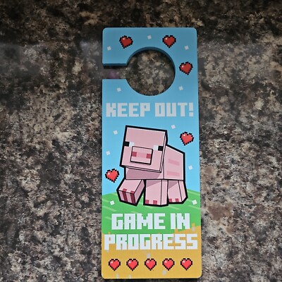 MINECRAFT SCHWEINENTÜR HANHER MOJANG ORIGINAL GAMING SELTEN