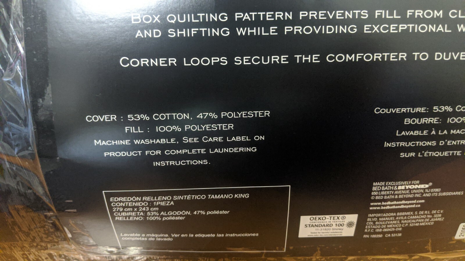 Nestwell Light Warmth Down Alternative King Comforter in White 300