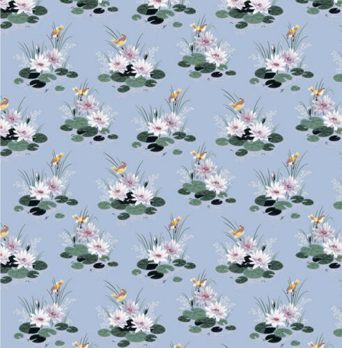 Doll House Wallpaper 1/12th 1/24th scale 1940's Vintage Blue Floral #709 |  eBay