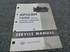 Dana Spicer 7000 16-Speed Compound Transmission Shop Service Repair Manual xz