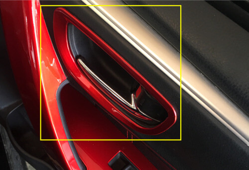 Savadi-Car Red Inner Door Handle Bowl Cover Trim – 4pc Set – Jeep Grand Cherokee 2011+