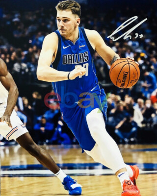 luka doncic autographed basketball