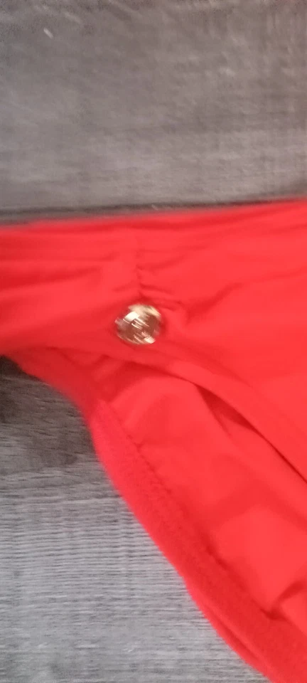 🌞 Nuevo traje de baño bikini rojo de alta costura jUICY Miss Divine pequeño halter Foto 4 de 4