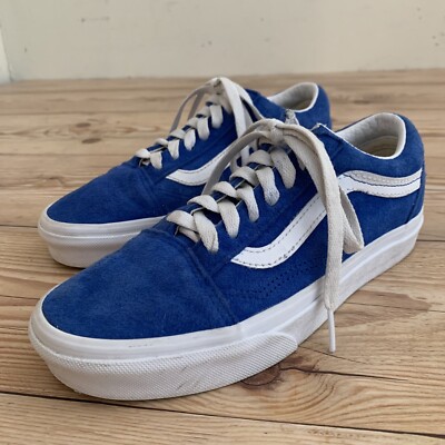 Vans Shoes Old Skool Unisex Men 4-Women 5.5 Nebulus Blue Suede Skate Sneakers