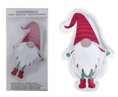 Taschenwärmer Handwärmer  wieder verwendbar mit Motiv Wichtel 2 Stück