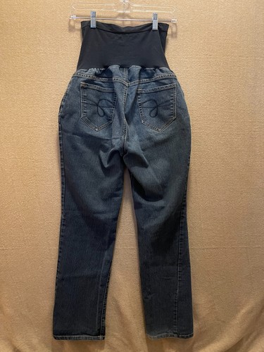 Indigo Blue Maternity Jeans Women's Large Blue Denim - Picture 5 of 10