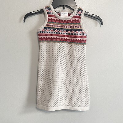 Hanna Andersson Cotton Knit Sleeveless Dress Size 100/4 | eBay