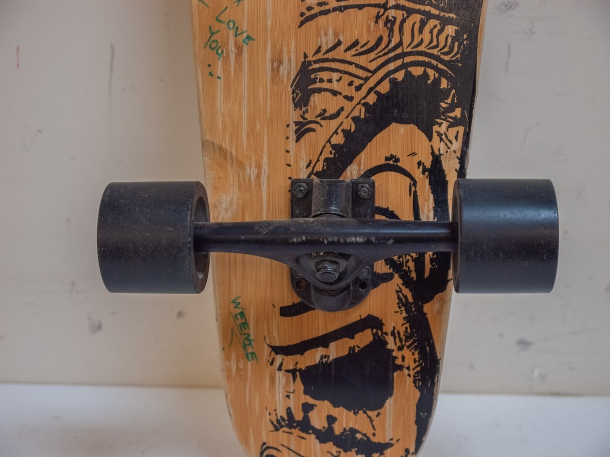 Jucker Hawaii Mini Makaha 33" Kicktail Maple/Bamboo Longboard Skateboard  *Read* | eBay