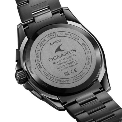CASIO OCEANUS OCW-T2600JB-1AJF Black Classic Line Titanium Mens