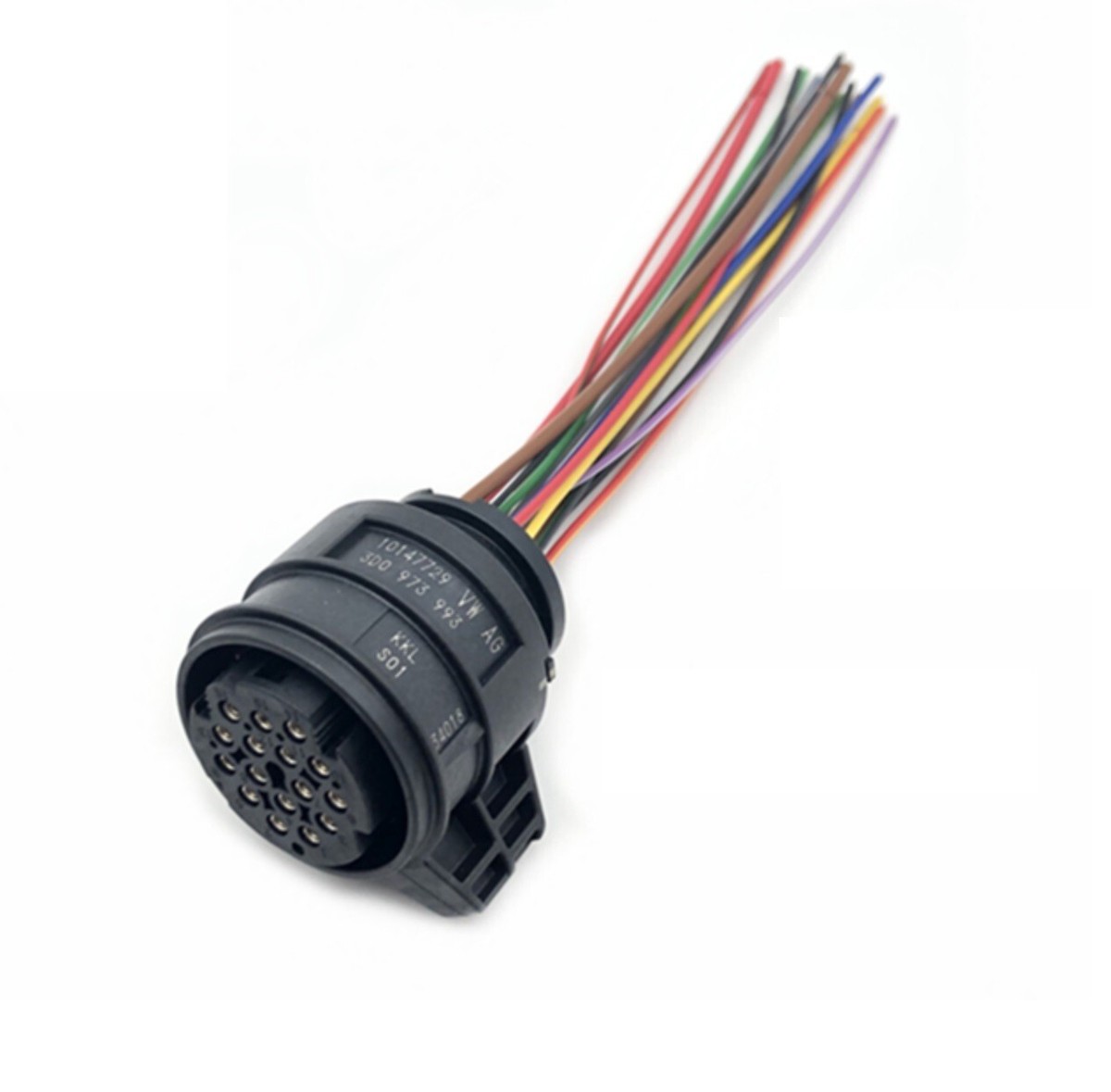 16 PIN SOCKET CONNECTOR PLUG WITH WIRE PIGTAIL 3D0973993 FOR VW