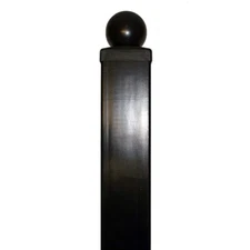 ALEKO Universal Steel Black Post for Garden Pedestrian Gates