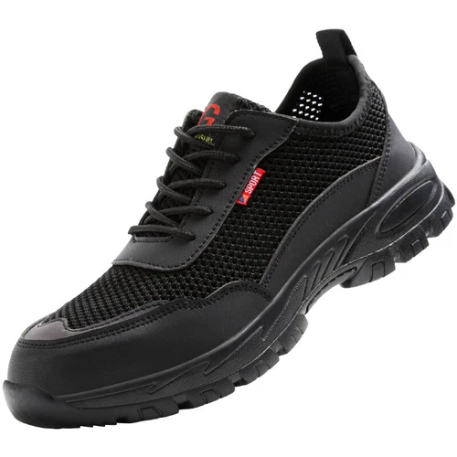 Neu Herren Sicherheitsschuhe Sommer Mesh Atmungsaktive Stahlkappe Arbeitsschuhe - Bild 18 von 20