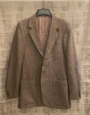 Vintage Von Furstenberg Prince Egon Collection Wool Beige Sport Coat Blazer
