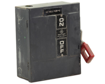 General Electric THN3361 Non Fusible Disconnect 30A 3 Pole 600V NEMA 5/12