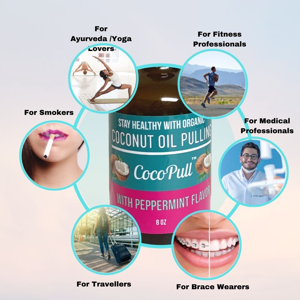 Coconut Oil Pulling Rinse Mouthwash Teeth Whitening Best Bad Breath