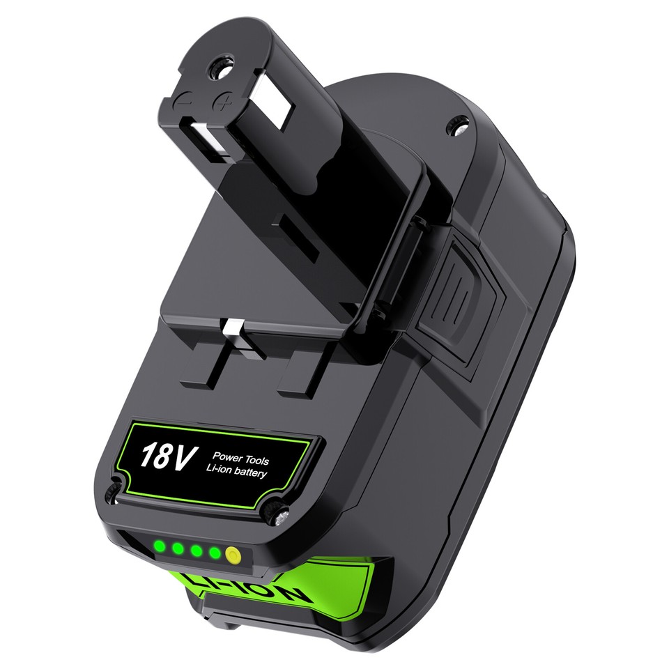 2-Pack 6.0Ah 18V Lithium-Ion Battery For RYOBI One+ Tools - Compatible With P102-P109 Models, 5-Year Warranty