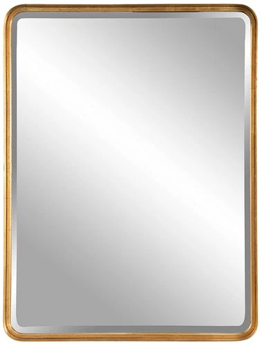 Uttermost Crofton Antiqued Gold Leaf 30" x 40" Wall Mirror - Picture 2 of 7
