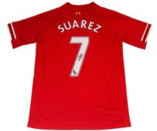 Luis Suarez Signed 2013/14 Liverpool Home Shirt With PHOTO PROOF