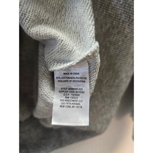 Gap Full Zip Sweater Hoodie Unisex Size 10/12 gray Fleece 6718 - Picture 3 of 5