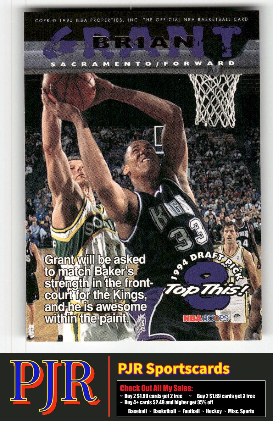 Brian Grant / Vin Baker 1994-95 Hoops #428