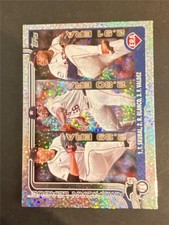 2025 Topps Celebration Confetti Foil Parallel #5 AL ERA Leaders Tarik Skubal