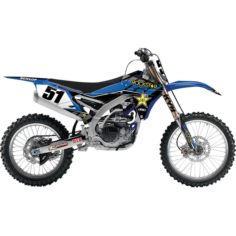 Factory Effex Rockstar 2016 Shroud Graphics Kit - Blue Motorcycle Dirt 19-14232