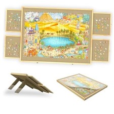 Jigsaw Puzzle Board with Drawers and Cover, Tilting Puzzle Board 1500 Pieces