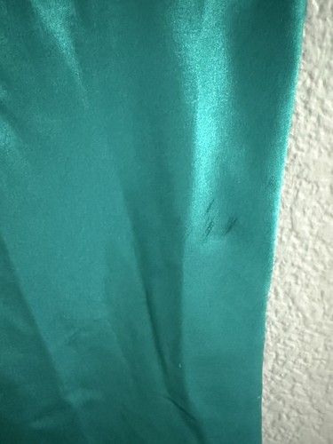 Nordstrom Lingerie Emerald Green Satin Slip Vintage Dress Nightgown - Picture 3 of 7