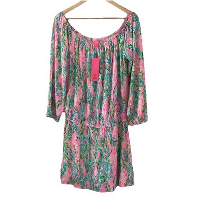 Brandneu mit Etikett Damen Lilly Pulitzer Lana Skort Strampler Einhorn des Meeres, UK L, Etikett